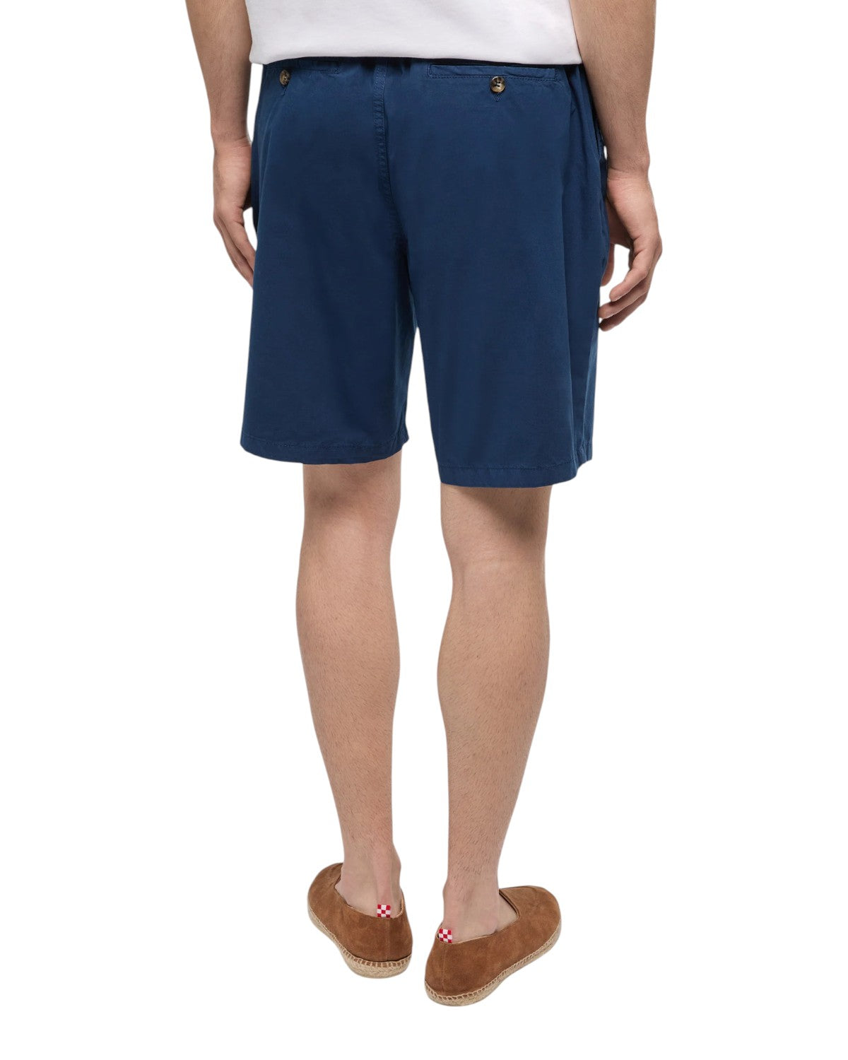 Bermuda homme Ischia en coton estival bleu marine