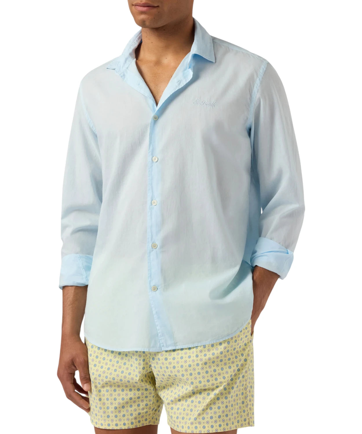 Chemise Homme MC2 Saint Barth avec Logo Brodé