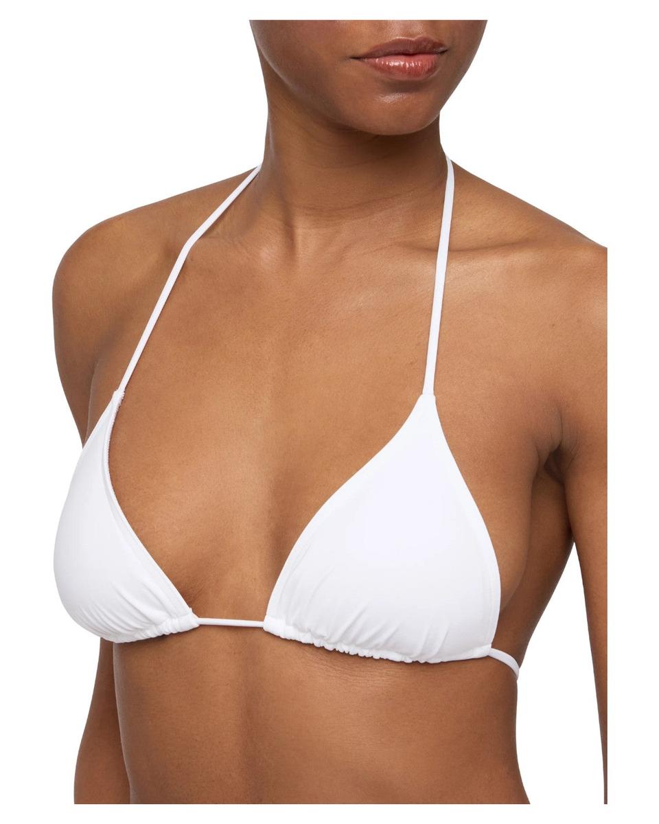 Top Bikini Triangolo Leah Bianco con Spalline Regolabili-Mc2 Saint Barth-Costumi da bagno-Vittorio Citro Boutique