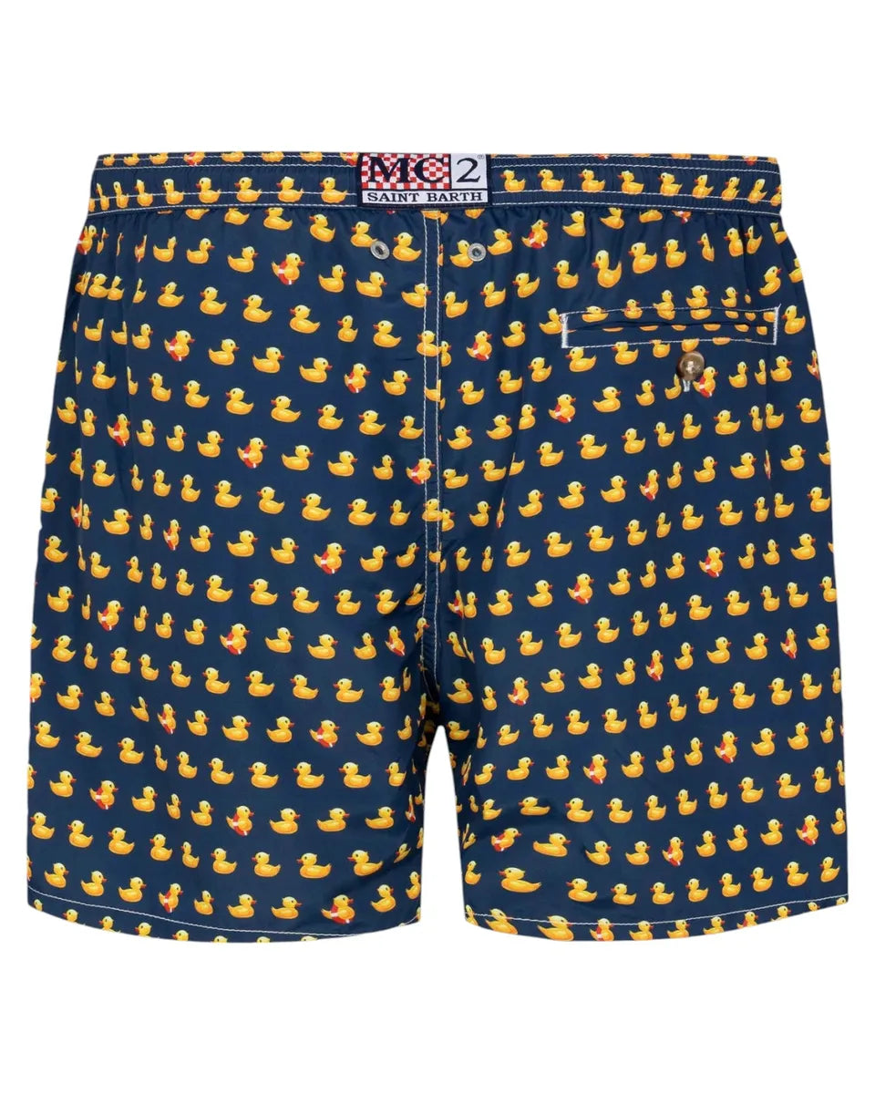 Costume Lighting Blu con Stampa Paperelle-Mc2 Saint Barth-Costumi da bagno-Vittorio Citro Boutique