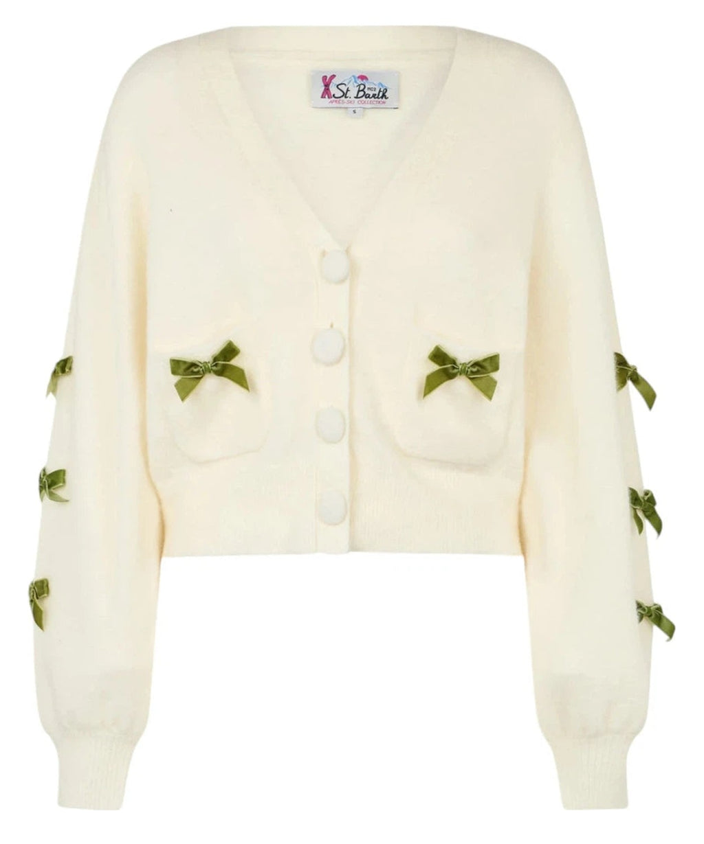 Cardigan da Donna Lyza Elasticizzato con Fiocchi-Mc2 Saint Barth-Maglieria-Vittorio Citro Boutique