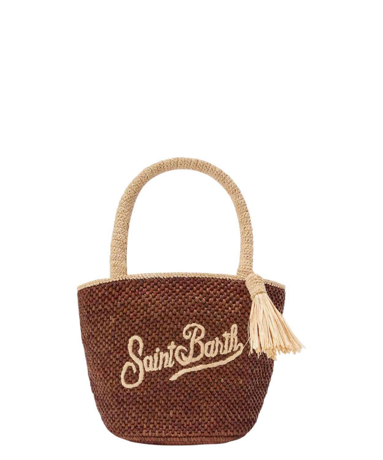 Sac Marcy Mini en raphia marron pour looks estivaux élégants