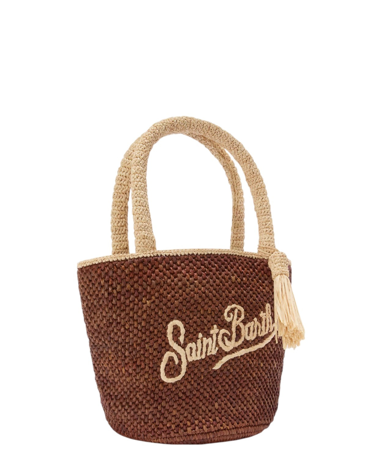 Sac Marcy Mini en raphia marron pour looks estivaux élégants