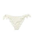Slip Bikini Moon Bianco con Bordi Arricciati e Laccetti Regolabili-Mc2 Saint Barth-Costumi da bagno-Vittorio Citro Boutique