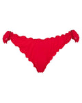 Slip Bikini Moon Rosso con Bordi Arricciati e Laccetti Regolabili-Mc2 Saint Barth-Costumi da bagno-Vittorio Citro Boutique
