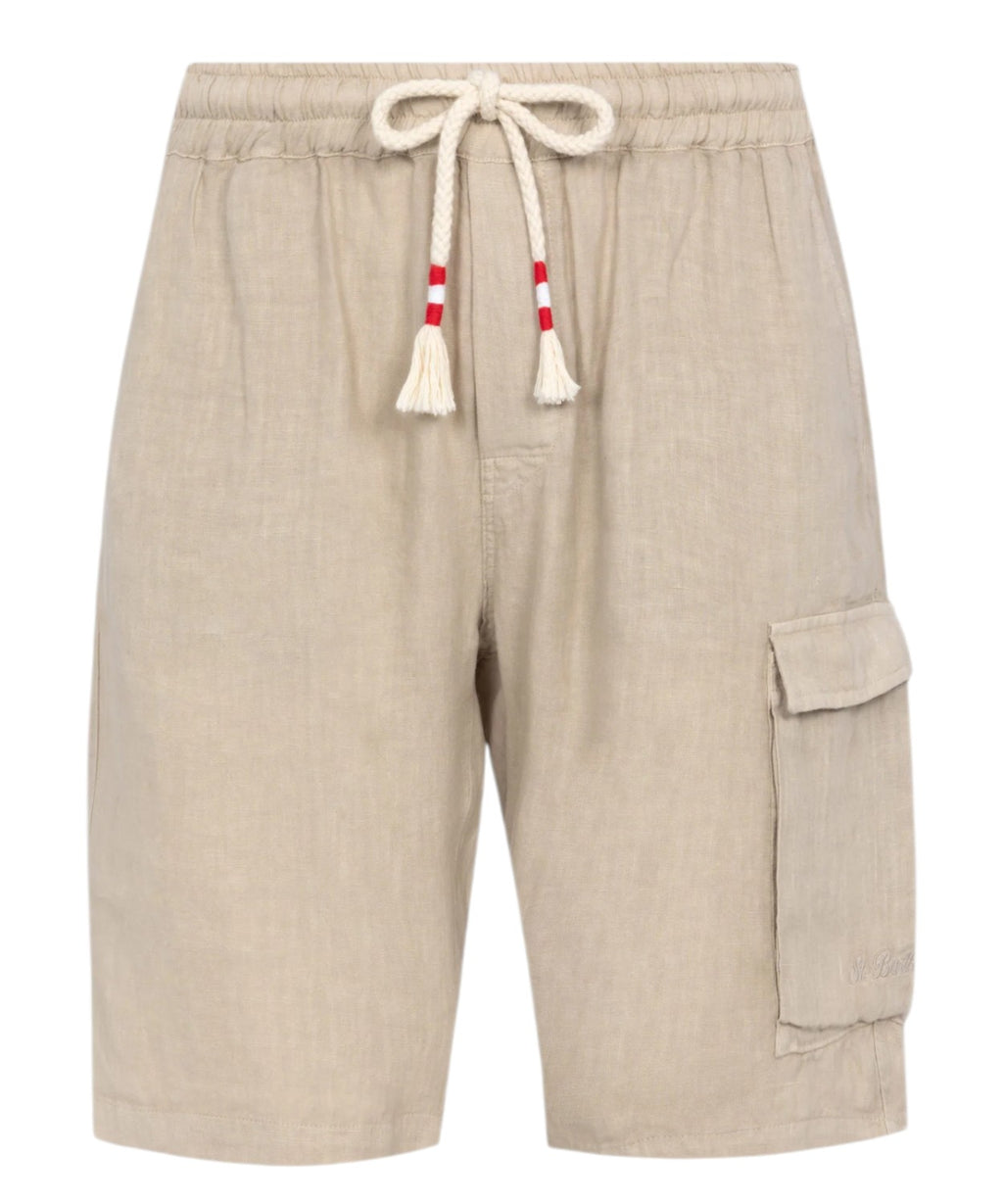 Bermuda homme en lin Marseille avec cordon de serrage pour le confort