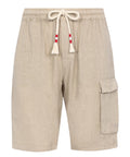 Bermuda homme en lin Marseille avec cordon de serrage pour le confort