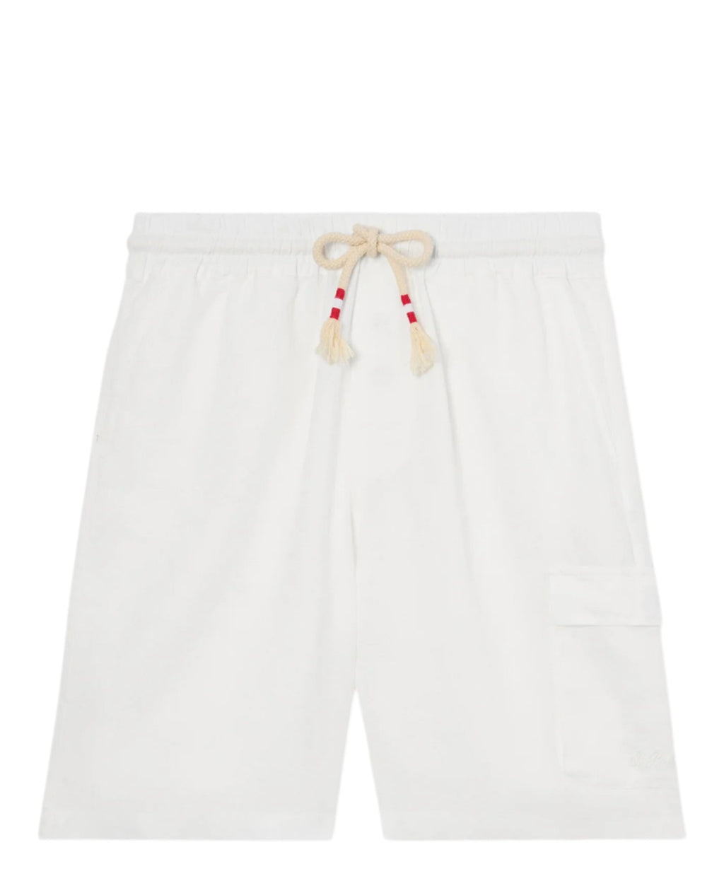 Bermuda homme Marseille en pur lin avec cordon de serrage