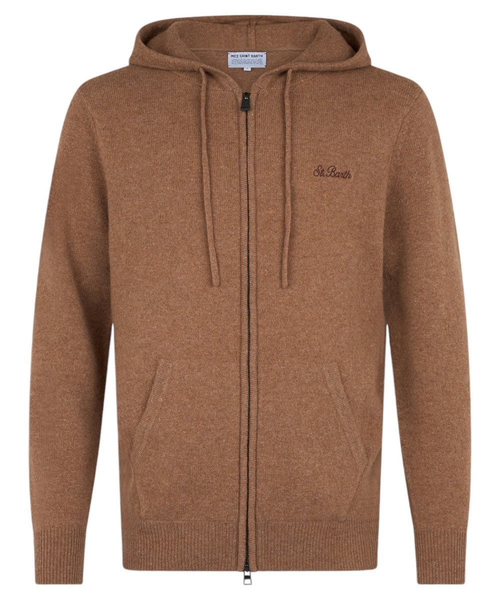 Maglione con Cappuccio in Lana di Agnello Notting-Mc2 Saint Barth-Maglieria-Vittorio Citro Boutique