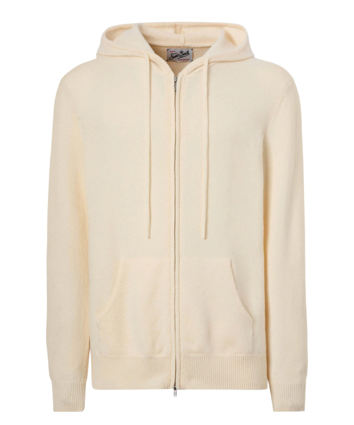 Sweat Notting en pure laine lambswool avec capuche et zip