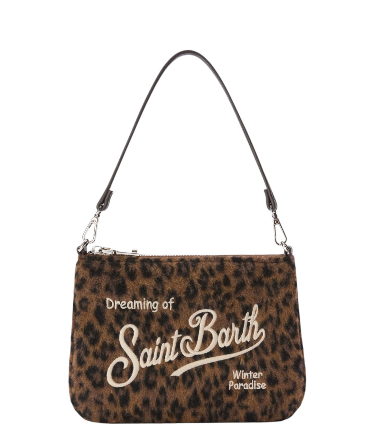 Mc2 Saint Barth Borsa a Spalla Parisienne Mini Stampa Leopardata