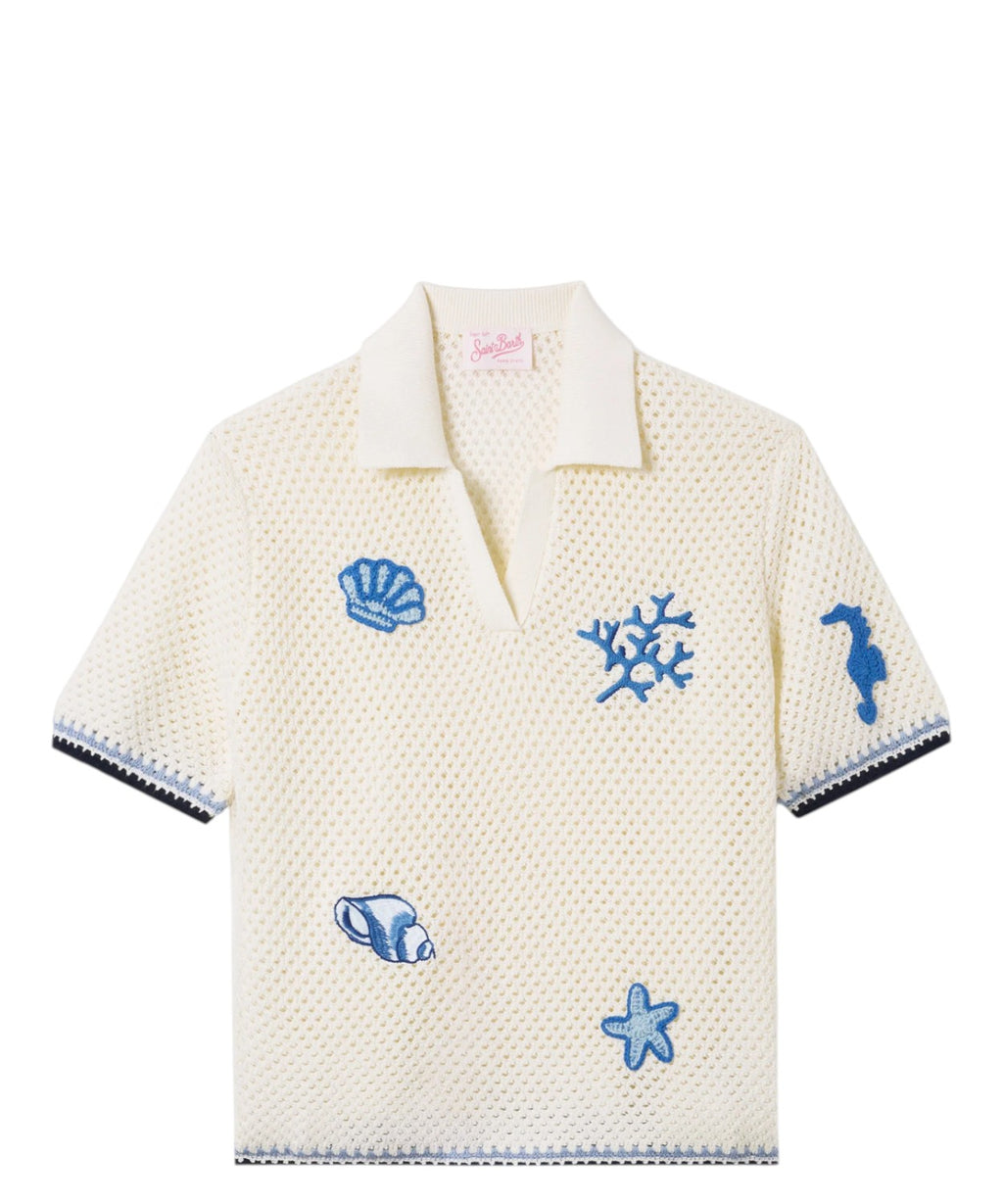 Polo d'été avec patchs brodés - Pixie