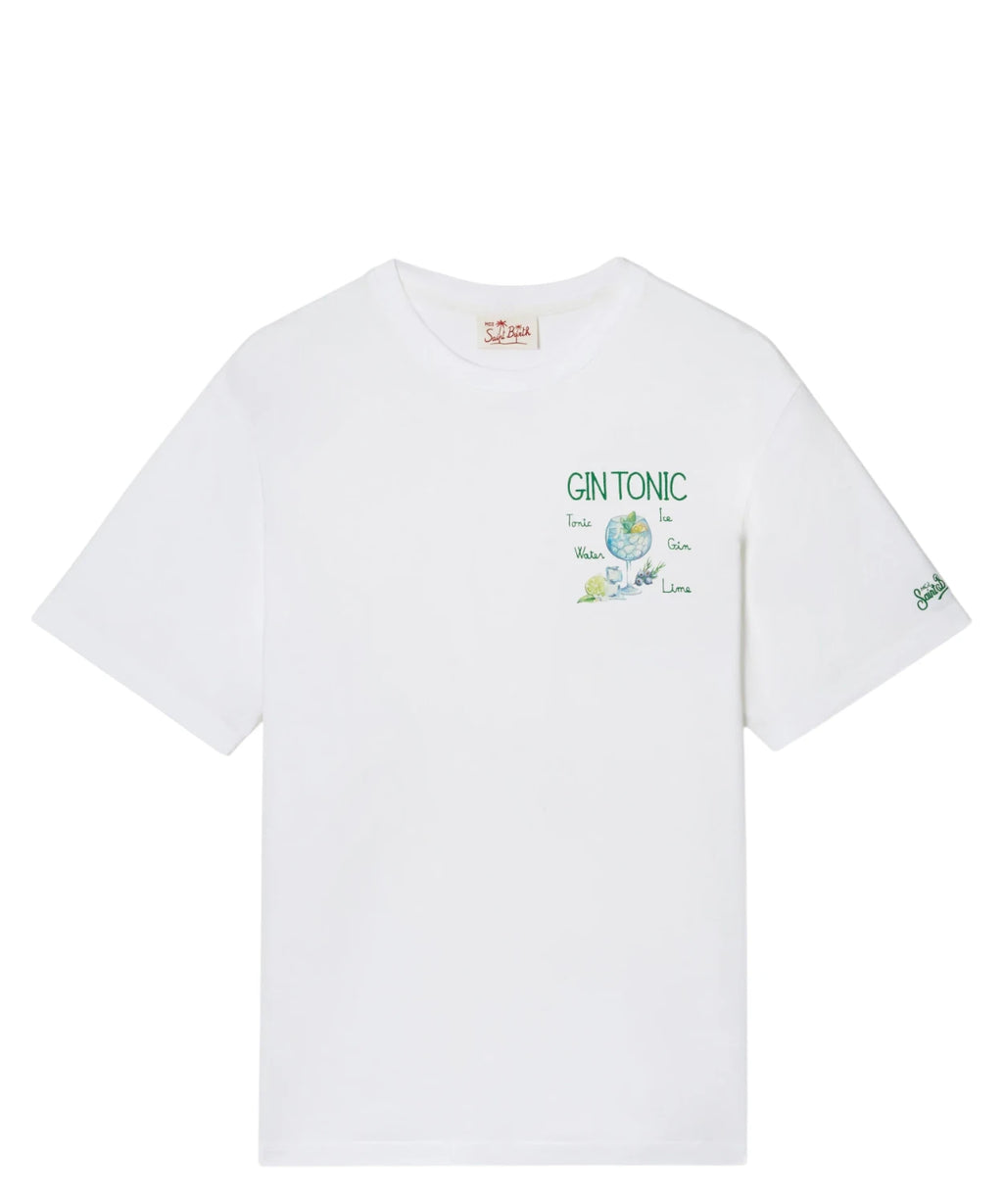 T-shirt homme Portofino MC2 Saint Barth avec broderie Gin Tonic