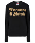 Maglione New Queen nero in misto cashmere con jacquard lurex “Vacanze di Natale” – Special Edition-Mc2 Saint Barth-Maglieria-Vittorio Citro Boutique
