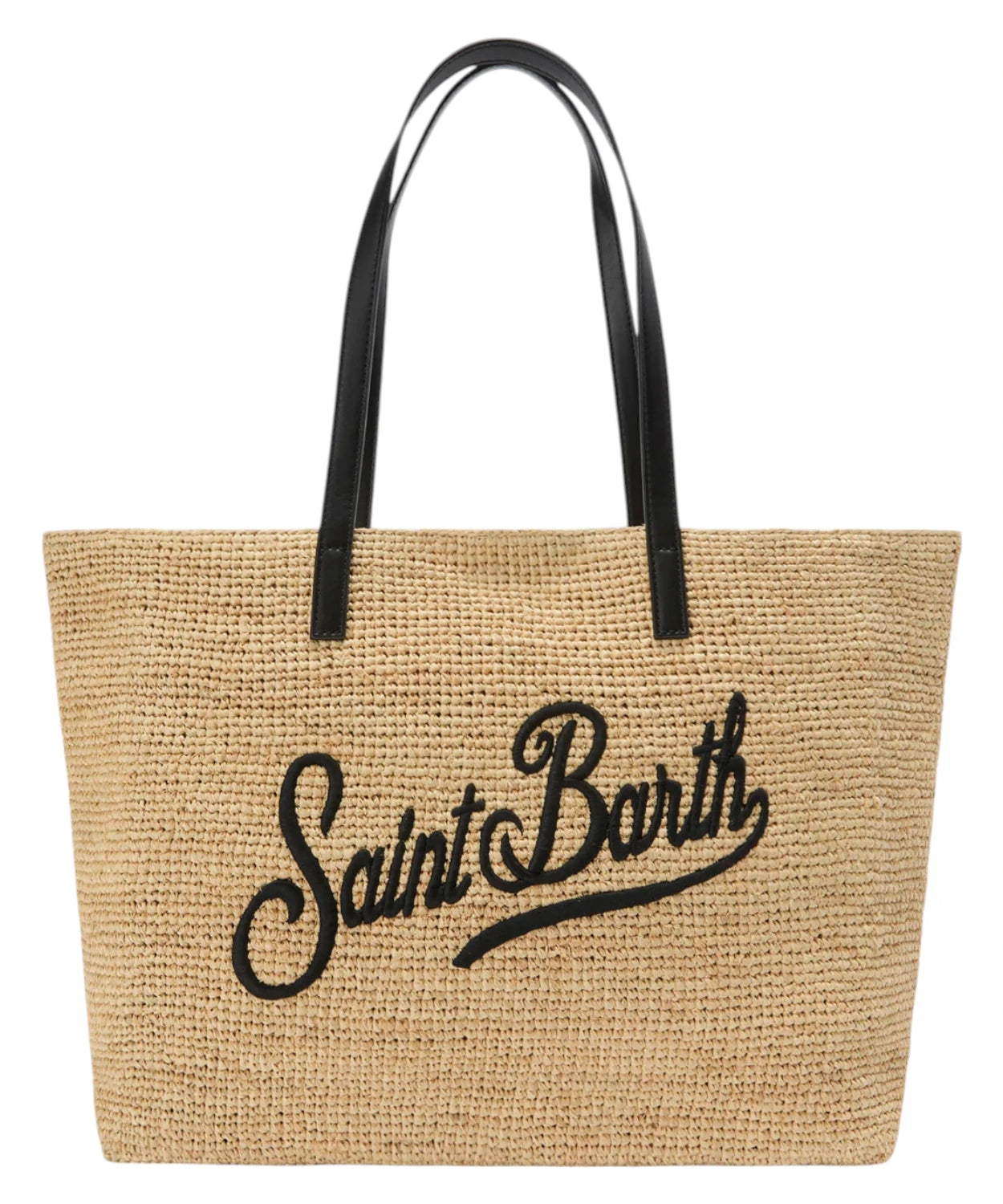 Sac City en raphia avec logo brodé