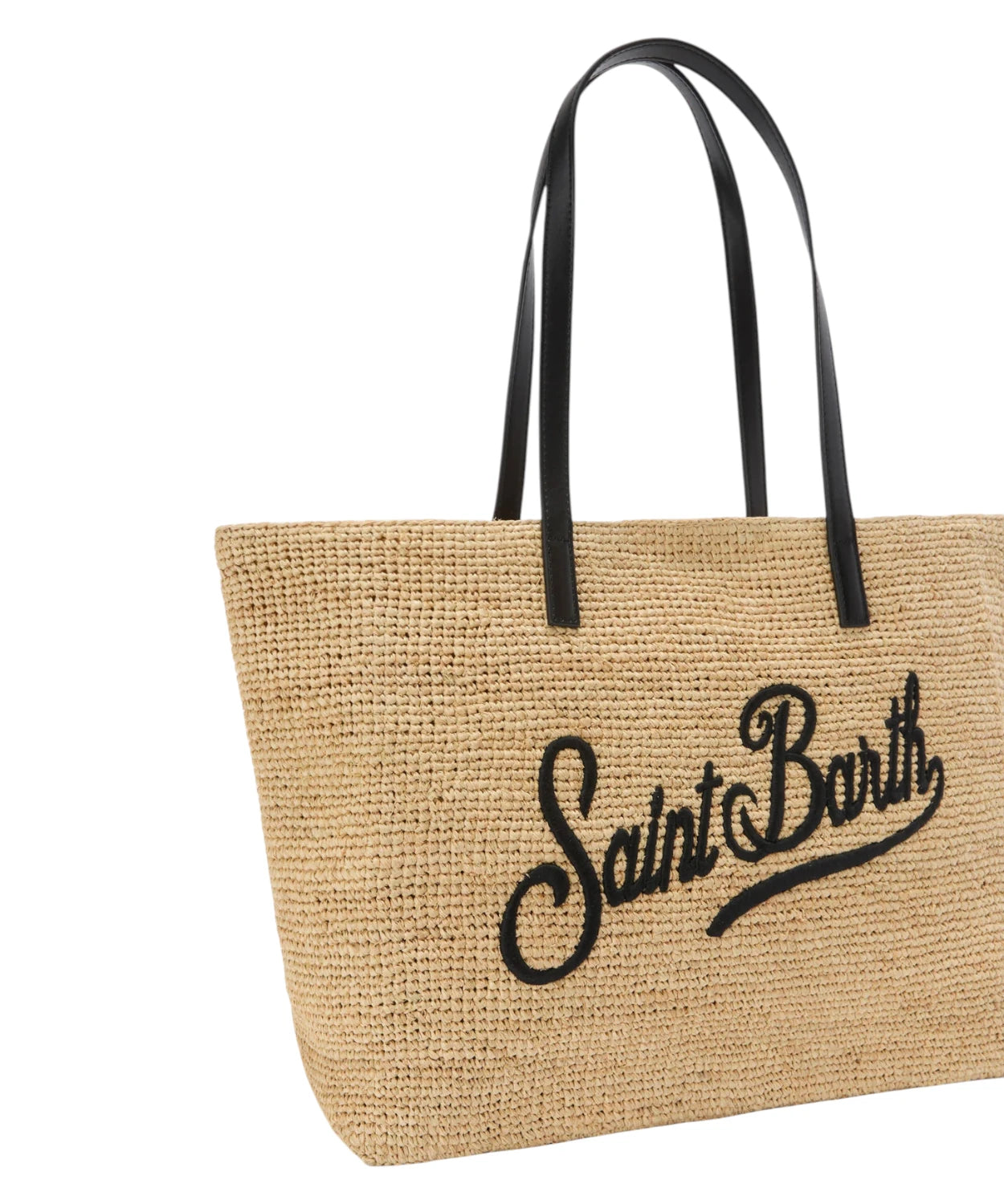 Sac City en raphia avec logo brodé
