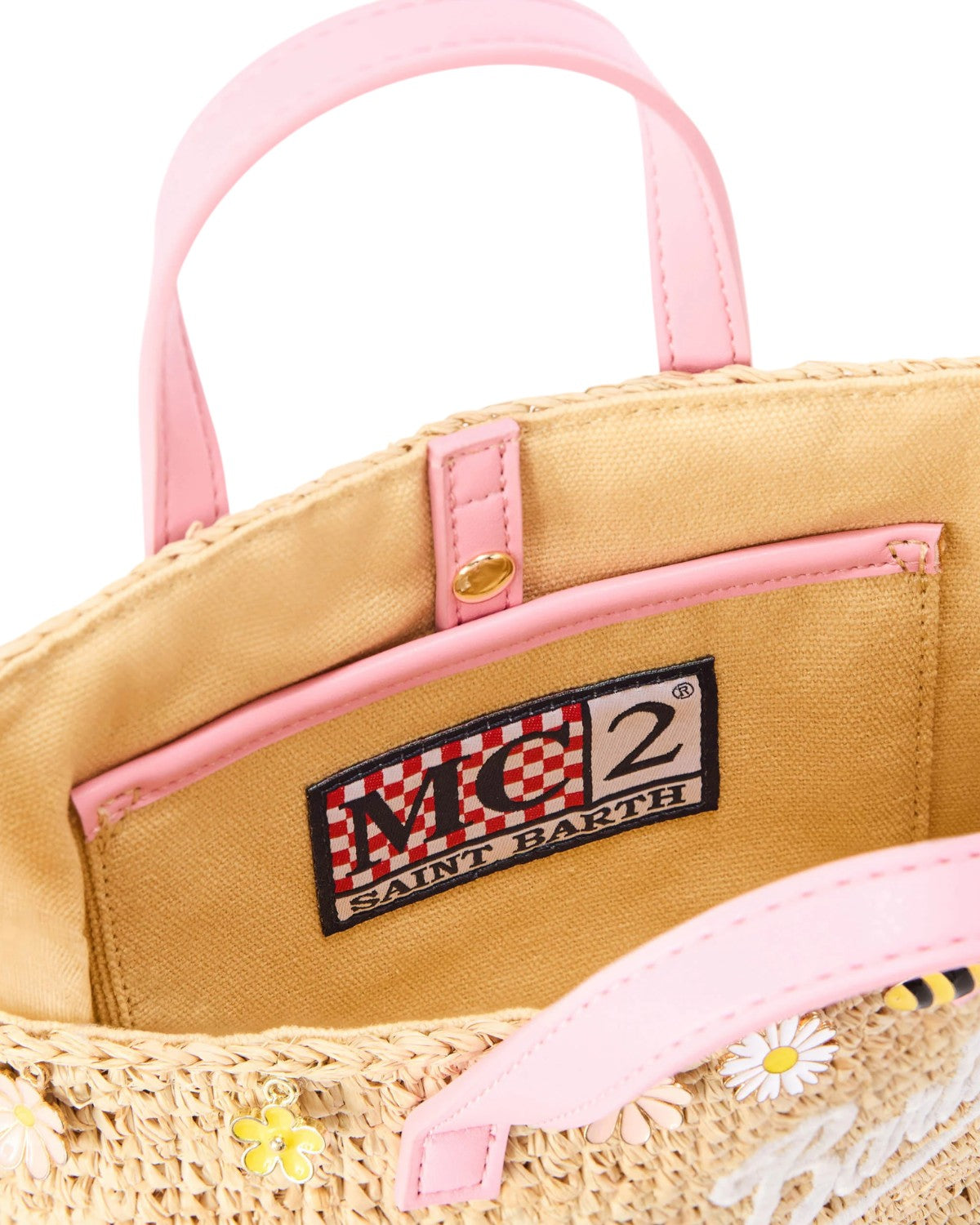 Sac Estival MC2 Saint Barth en Raphia avec Charm