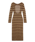 MC2 Saint Barth Robe Longue Robyn en Crochet à Rayures