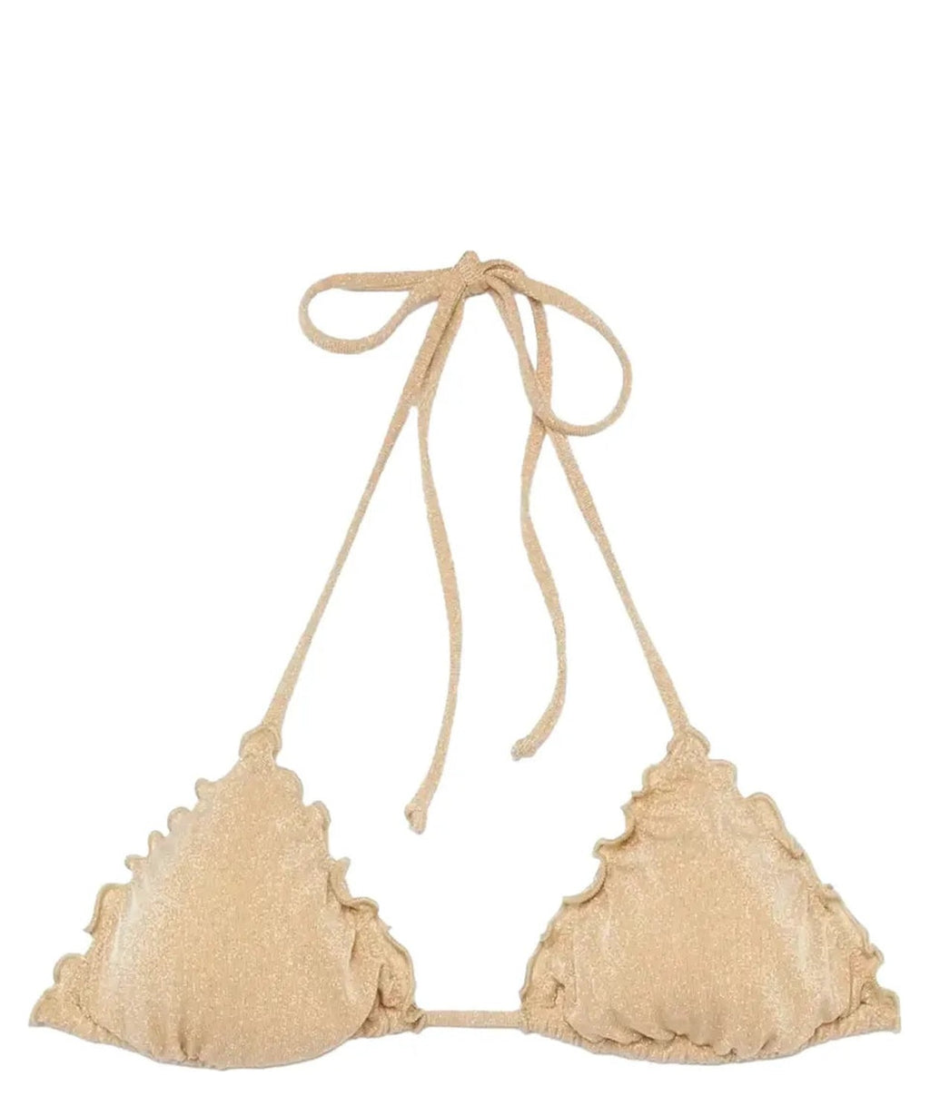Sagittarius Top a Triangolo in Lurex Beige-Mc2 Saint Barth-Costumi da bagno-Vittorio Citro Boutique