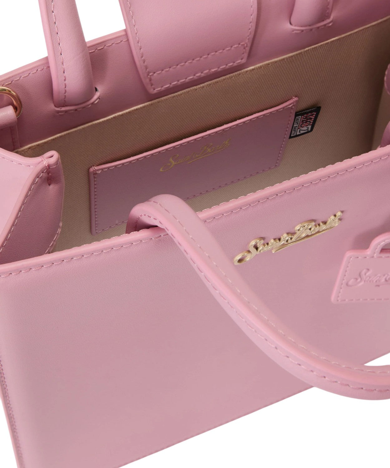 Sac Shop Midi Cuir Rose MC2 Saint Barth