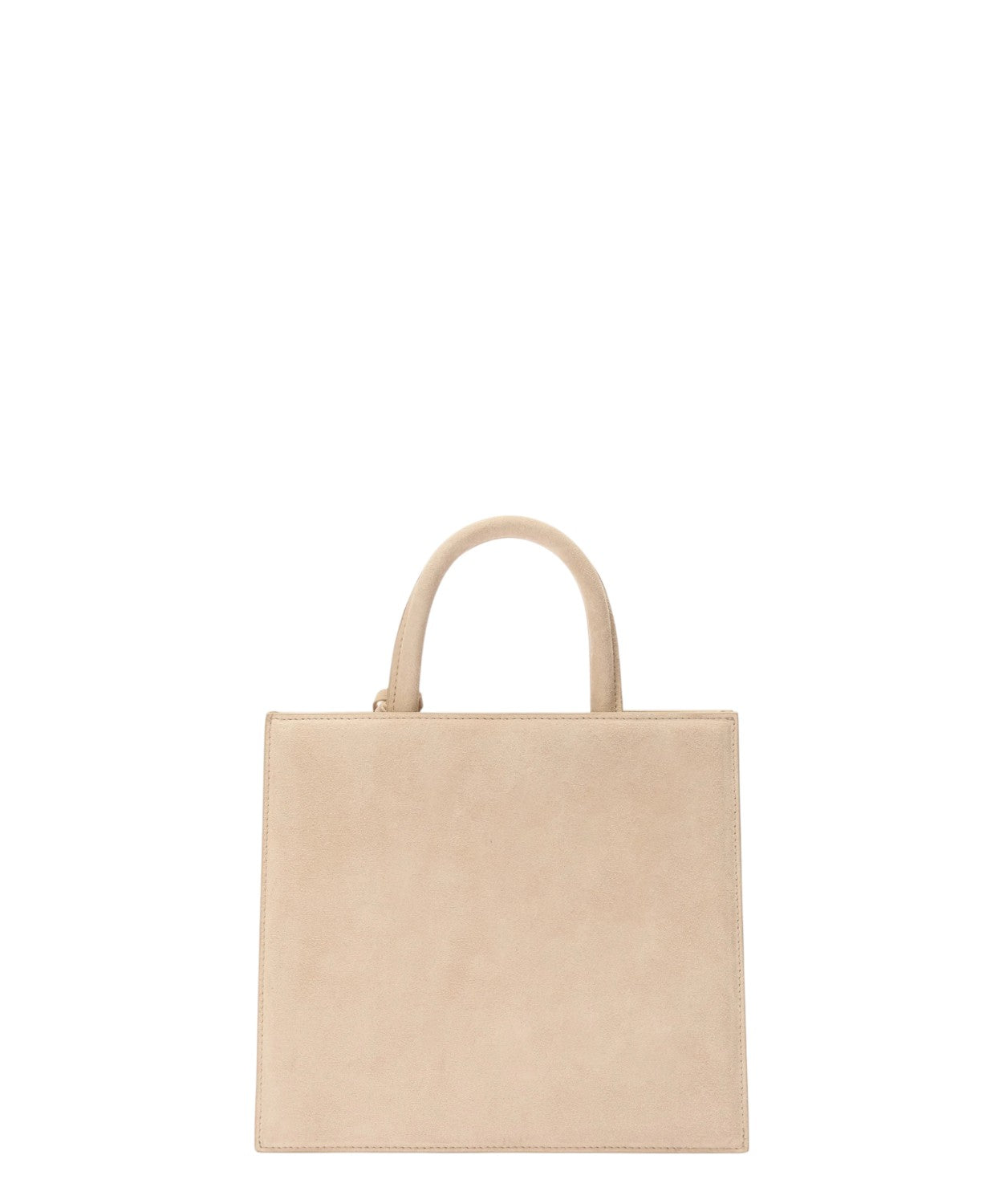 Shop Bag Midi in pelle scamosciata beige con tracolla removibile-Mc2 Saint Barth-Borse a mano-Vittorio Citro Boutique