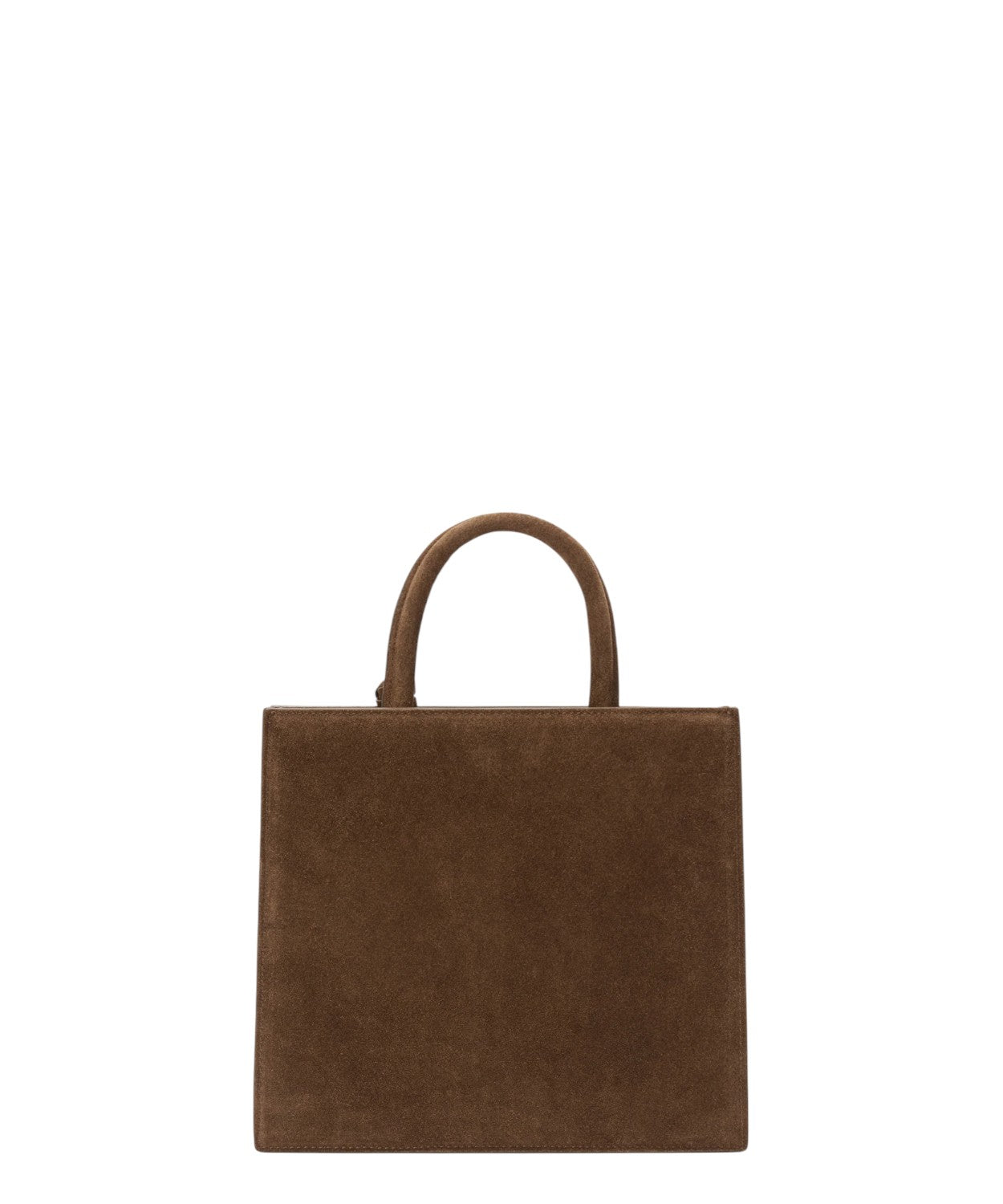 Shop Bag Midi in pelle scamosciata marrone – borsa a mano con tracolla-Mc2 Saint Barth-Borse a mano-Vittorio Citro Boutique