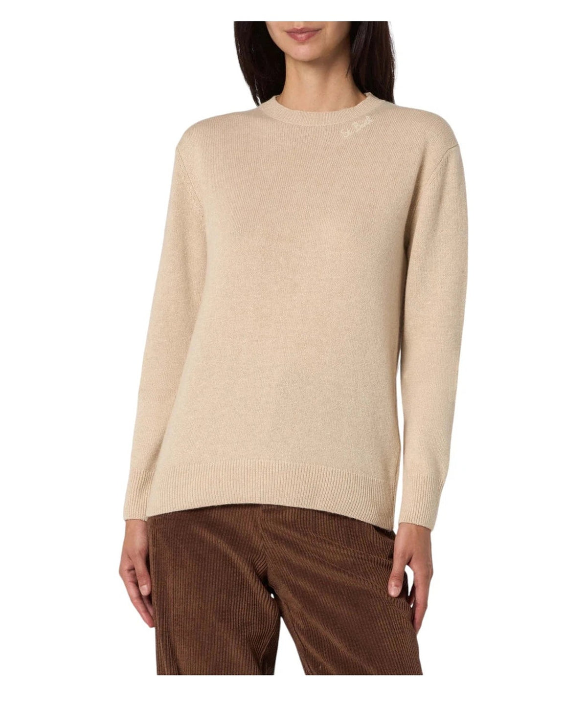 Maglione Sorbonne con logo ricamato-Mc2 Saint Barth-Maglieria-Vittorio Citro Boutique