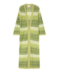 MC2 Saint Barth Cardigan Long Tonia avec Motif Géométrique