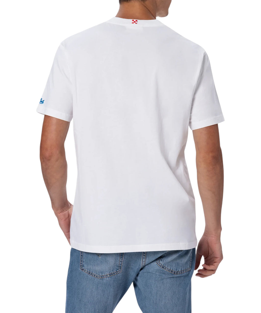 T-shirt homme Portofino MC2 Saint Barth avec broderie Snoopy