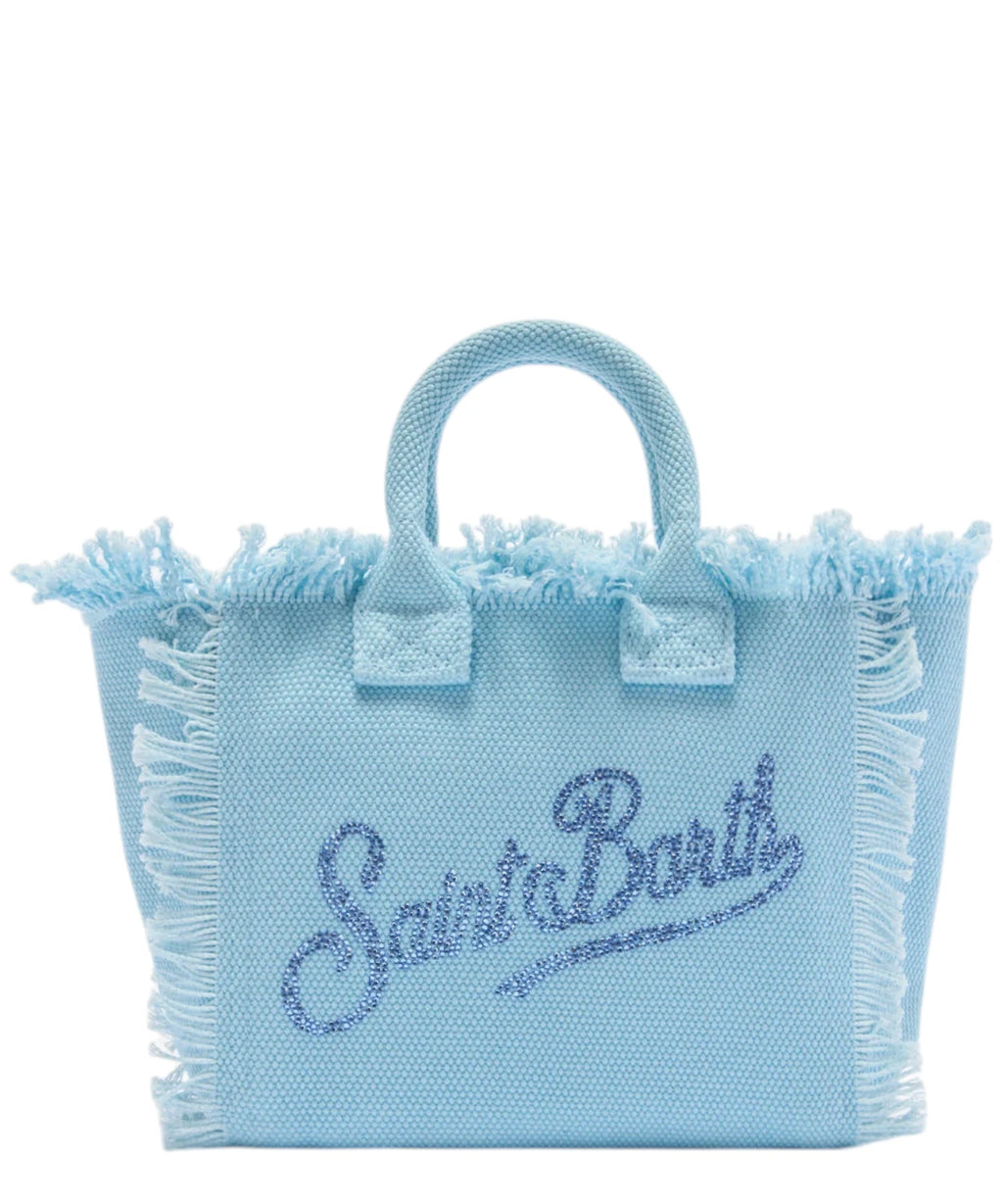 MC2 Saint Barth Sac Vanity en toile avec logo strass