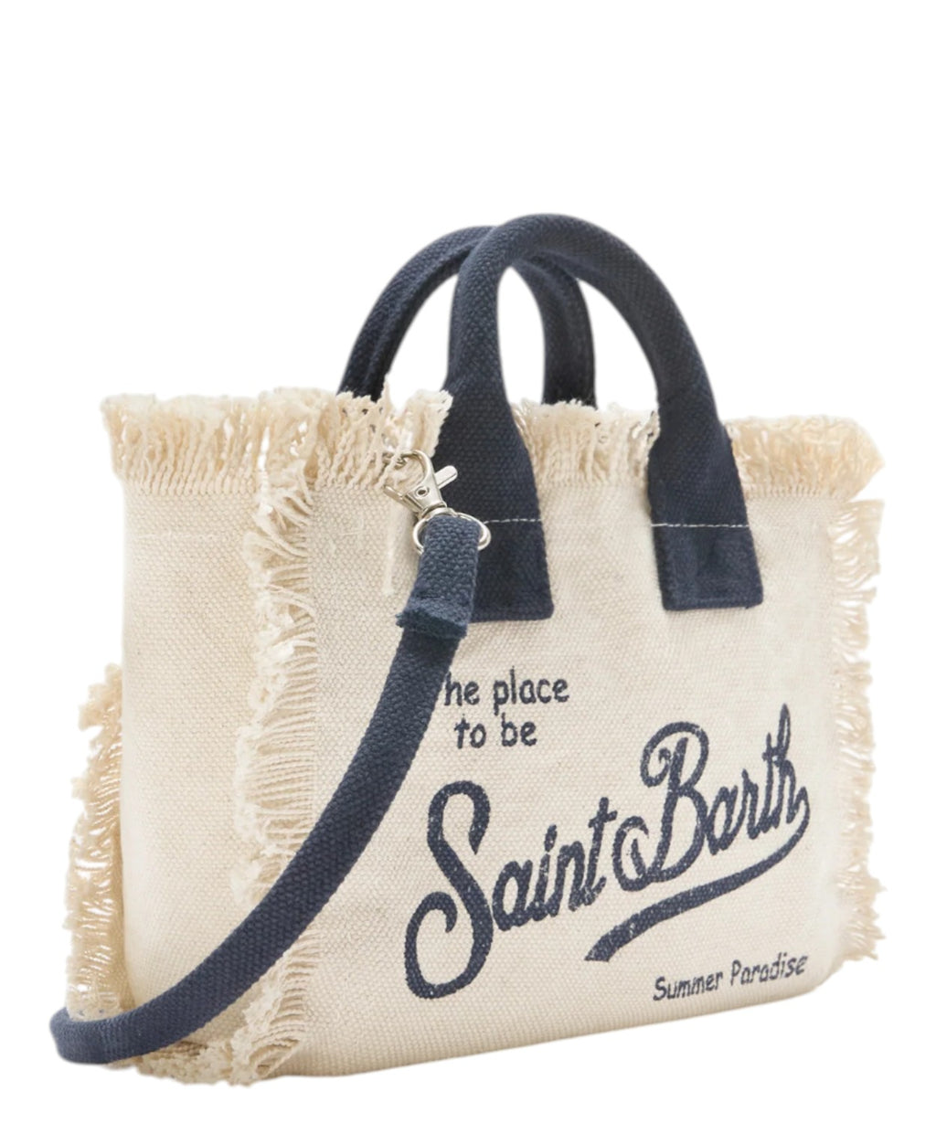 MC2 Saint Barth Mini Vanity Bag en toile avec bandoulière