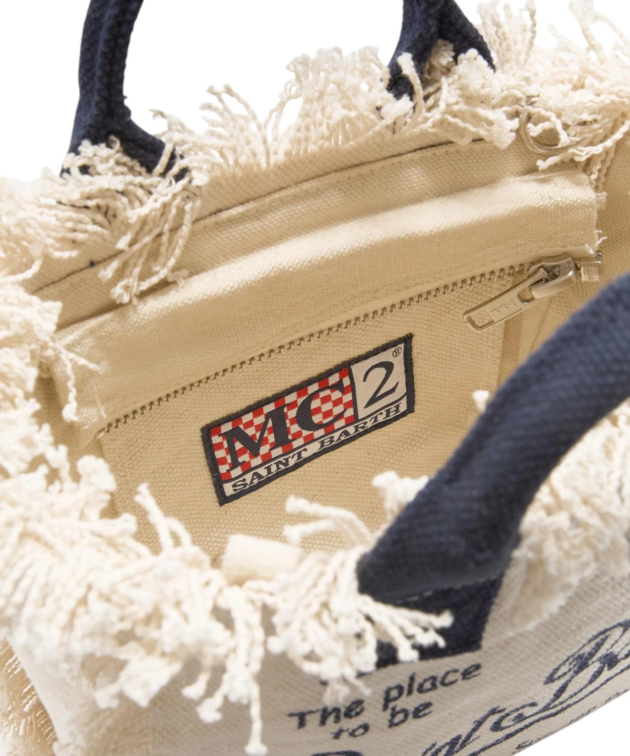 MC2 Saint Barth Mini Vanity Bag en toile avec bandoulière