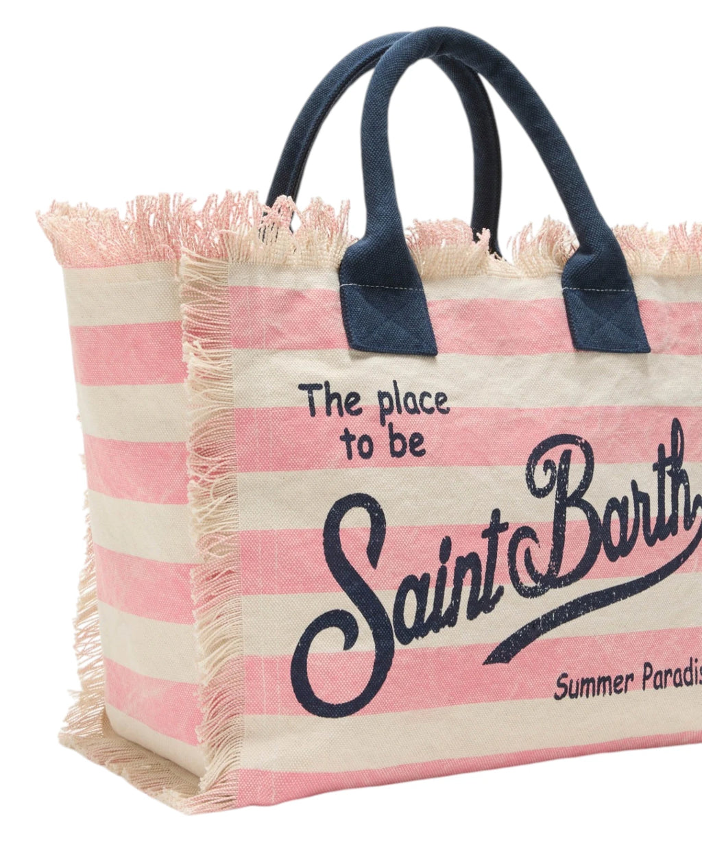 Sac Vanity MC2 Saint Barth en toile rayée