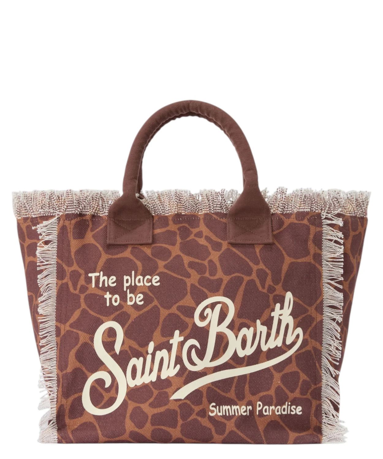 Borsa Vanity MC2 Saint Barth in Canvas Animalier
