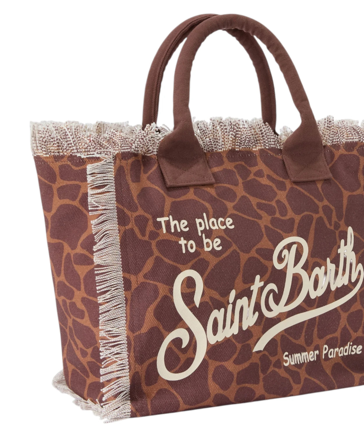 Borsa Vanity MC2 Saint Barth in Canvas Animalier