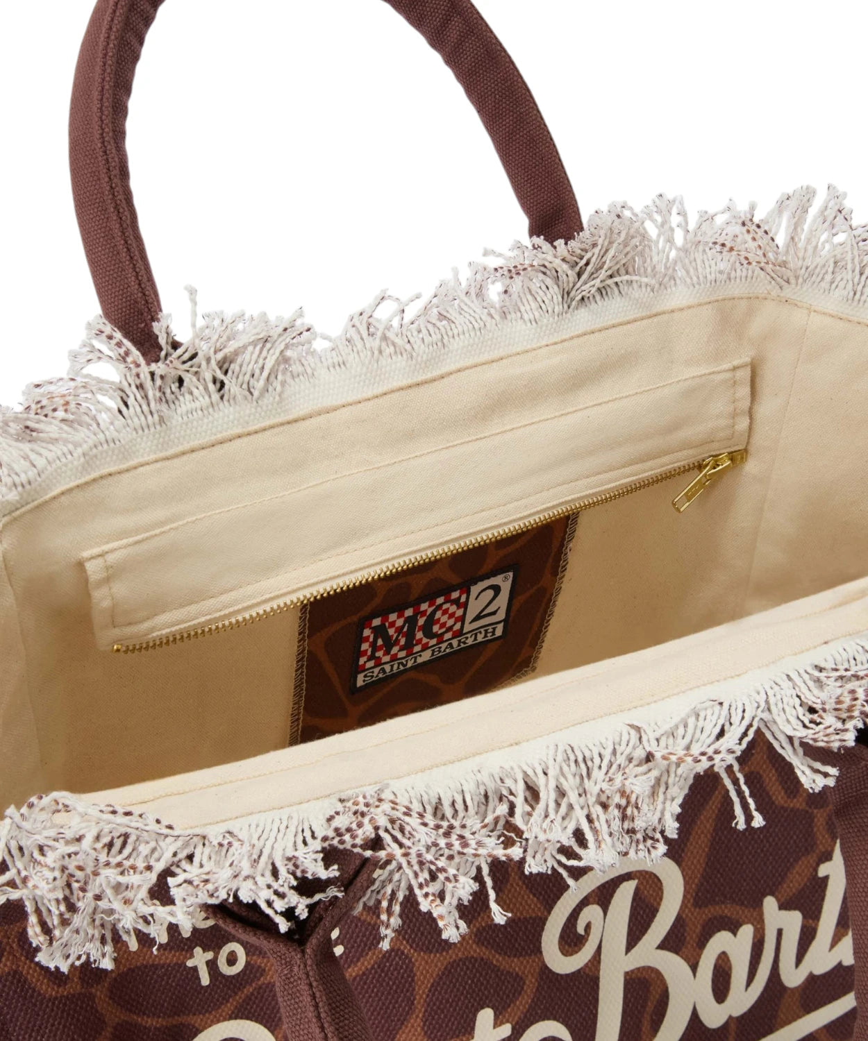 Borsa Vanity MC2 Saint Barth in Canvas Animalier