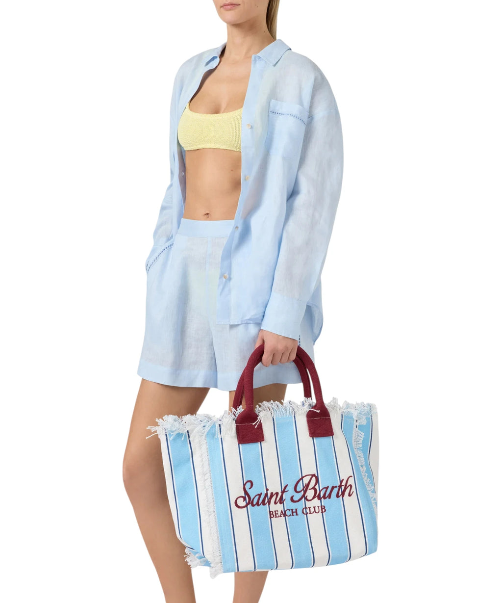 MC2 Saint Barth Vanity Bag Rayures en Toile