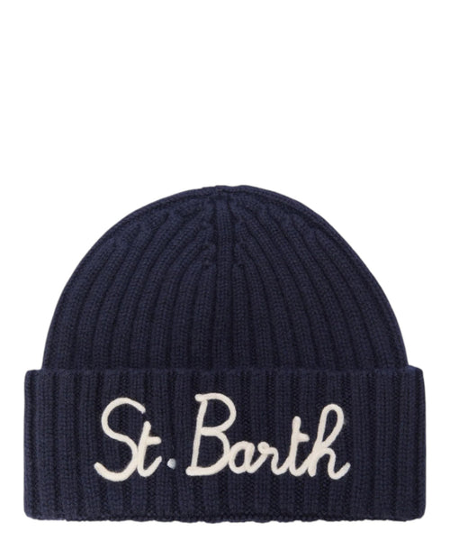 Berretto Wengen in Misto Cashmere con Ricamo