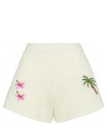 Shorts Yvette in maglia traforata con ricami e vita alta-Shorts-Mc2 Saint Barth-Vittorio Citro Boutique
