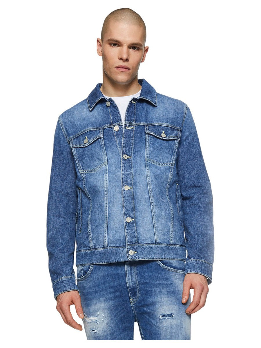 Giubbino Slim in Denim-Dondup-Giacche-Vittorio Citro Boutique