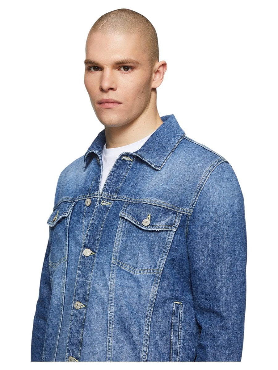 Giubbino Slim in Denim-Dondup-Giacche-Vittorio Citro Boutique