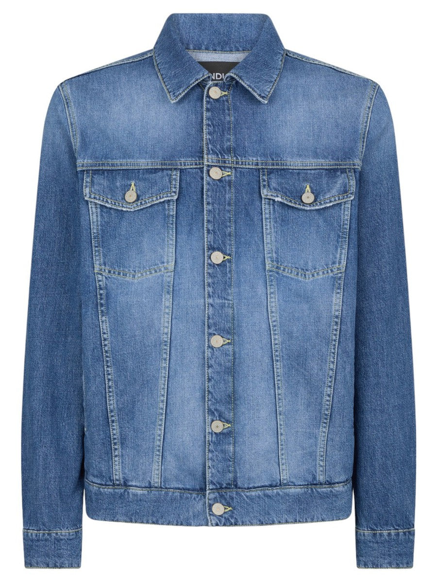 Giubbino Slim in Denim-Dondup-Giacche-Vittorio Citro Boutique