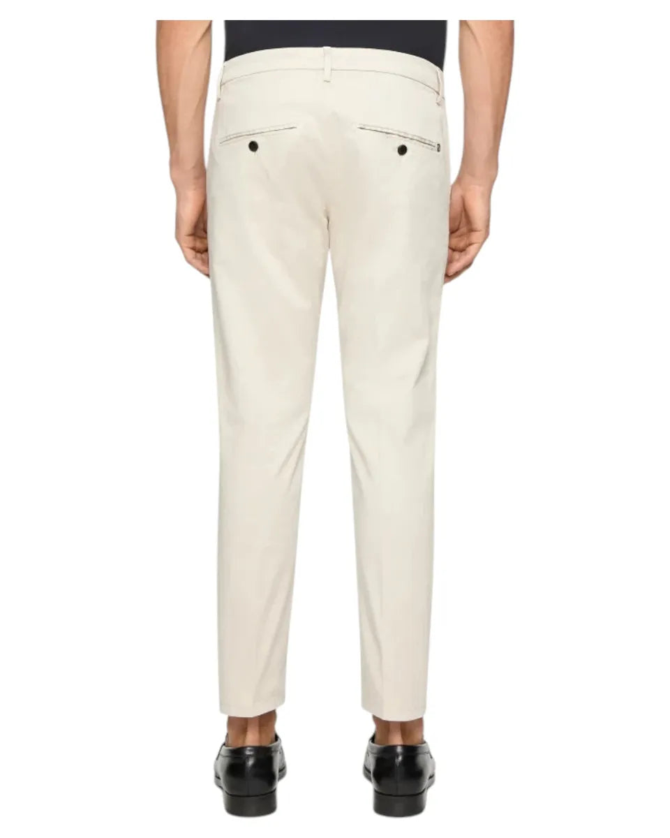 Pantaloni Alfredo Slim in Gabardina Compact Stretch-Dondup-Pantaloni-Vittorio Citro Boutique