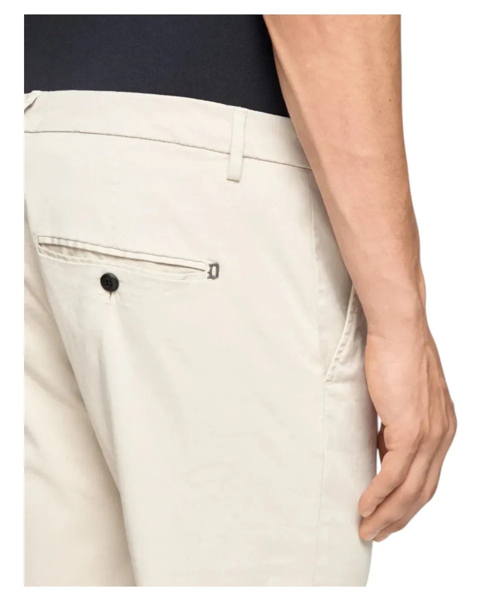 Pantaloni Alfredo Slim in Gabardina Compact Stretch-Dondup-Pantaloni-Vittorio Citro Boutique