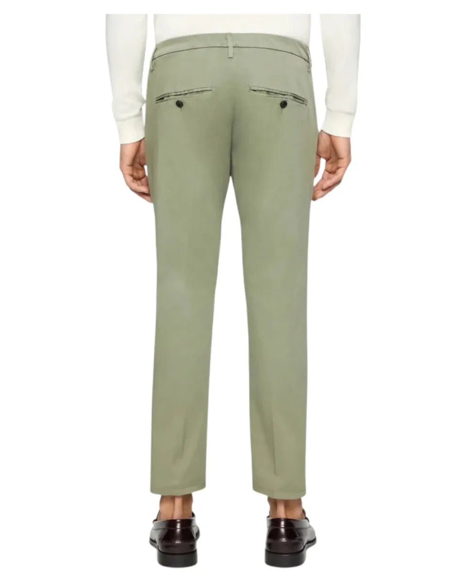 Pantaloni Alfredo Slim in Gabardina Compact Stretch-Dondup-Pantaloni-Vittorio Citro Boutique