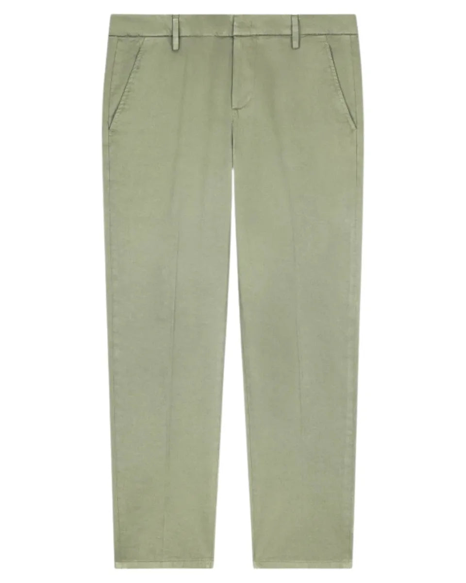 Pantaloni Alfredo Slim in Gabardina Compact Stretch-Dondup-Pantaloni-Vittorio Citro Boutique