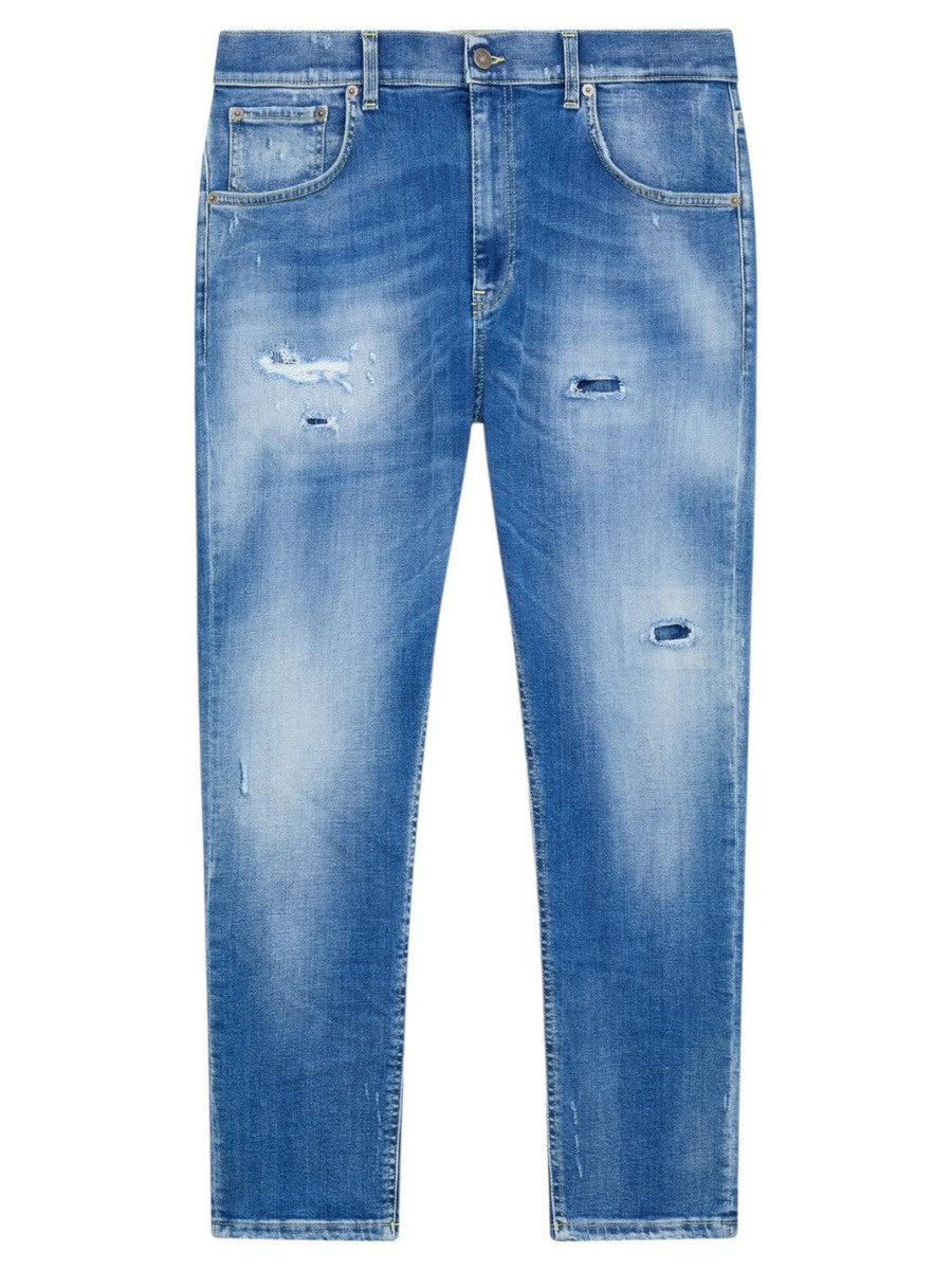 Jeans Alex super skinny con rotture-Dondup-Jeans-Vittorio Citro Boutique