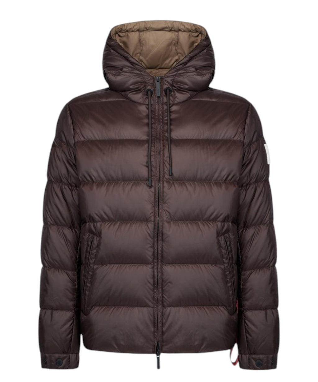 Doudoune Homme After Label Verbier en nylon brillant