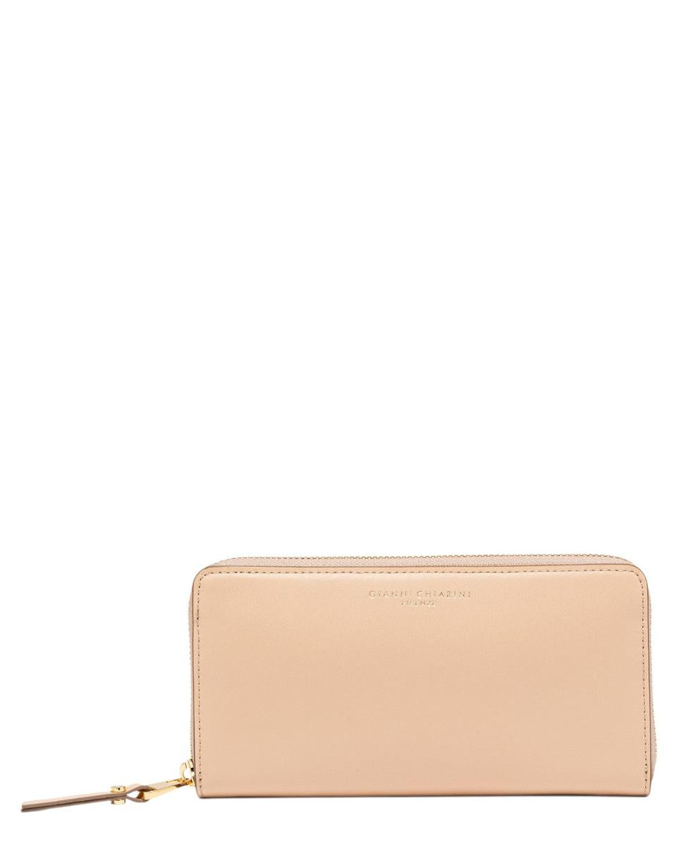 Portafoglio in pelle liscia con chiusura a zip-Portafogli-Gianni Chiarini-Vittorio Citro Boutique
