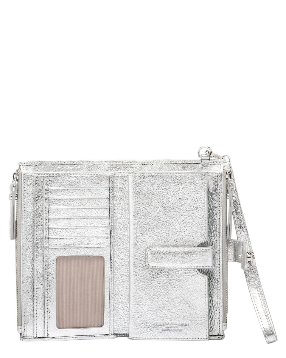 Portafoglio donna laminato Gianni Chiarini con zip e cinturino removibile-Gianni Chiarini-Portafogli-Vittorio Citro Boutique